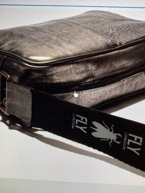 FLY London Retro Leather CROSSBODY BAG NWT's Out of stock in the silver everywhe